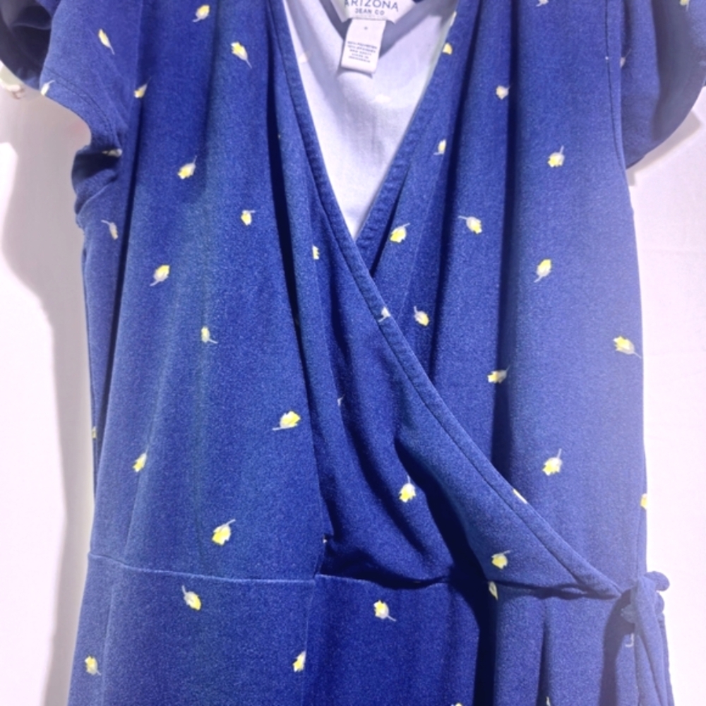 Arizona Jean Co. Blue Spring/Summer Dress with Yellow Accents Small image 2